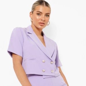 Boohoo Blazer and Shorts Set
